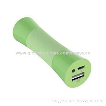 2,600-3,000mAh Power Bank with Comfortable Rubber Surface, 3 Hours Charging Time